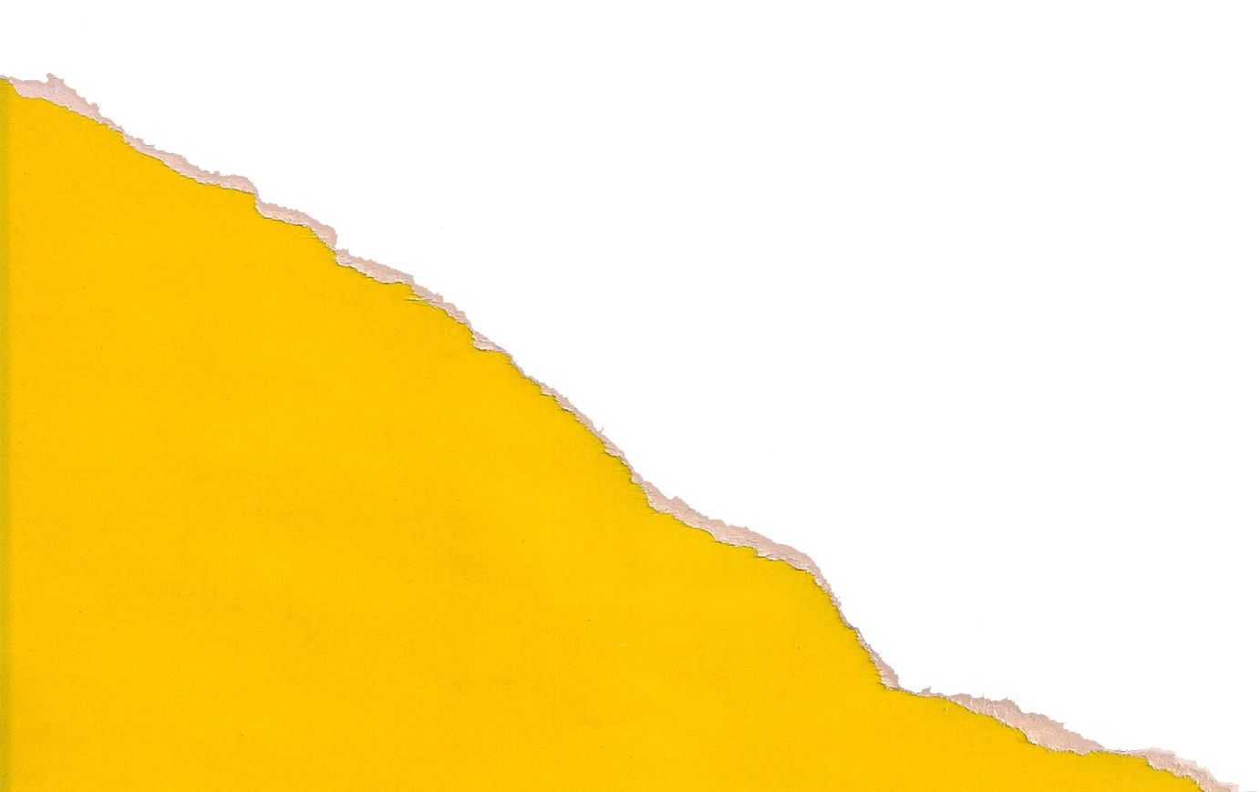 Yellow Art Paper Ripped at an Angle